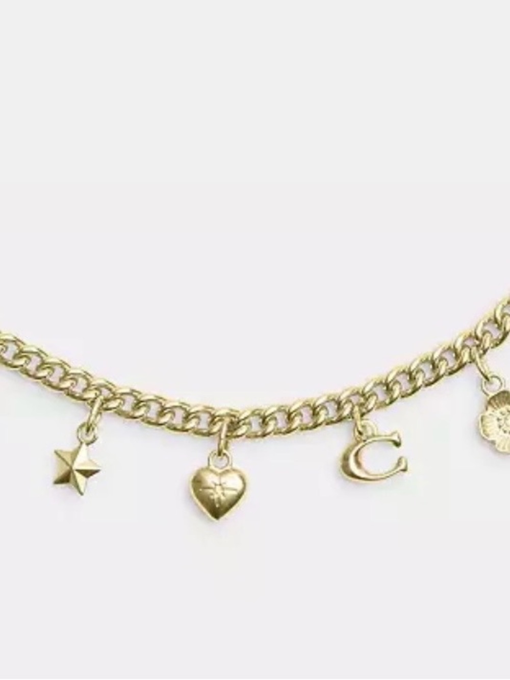 COACH Gold Tone Charm Chain Accessory - Picture 3 of 3